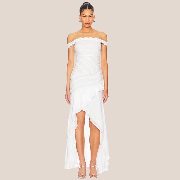 TULAROSA White Mandy Maxi Dress XS NEW NWT! - Picture 1 of 7